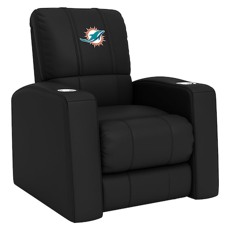 Dreamseat Home Theater Recliner with  Miami Dolphins Primary Logo XZ418301RHTCDBLK-PSNFL20090